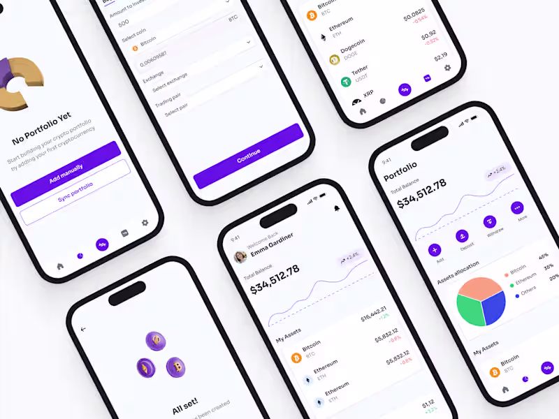 Cover image for Cryptocurrency app 