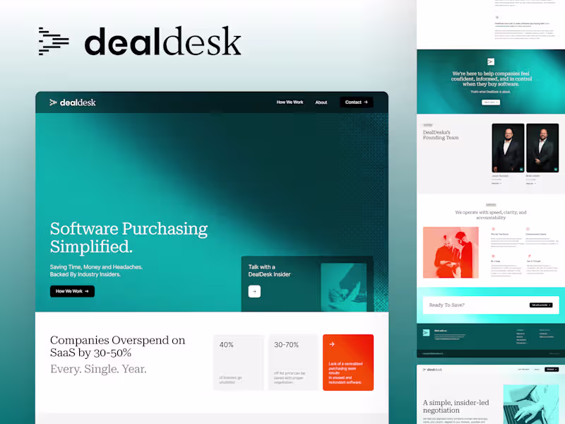 Cover image for Framer Website Development for DealDesk