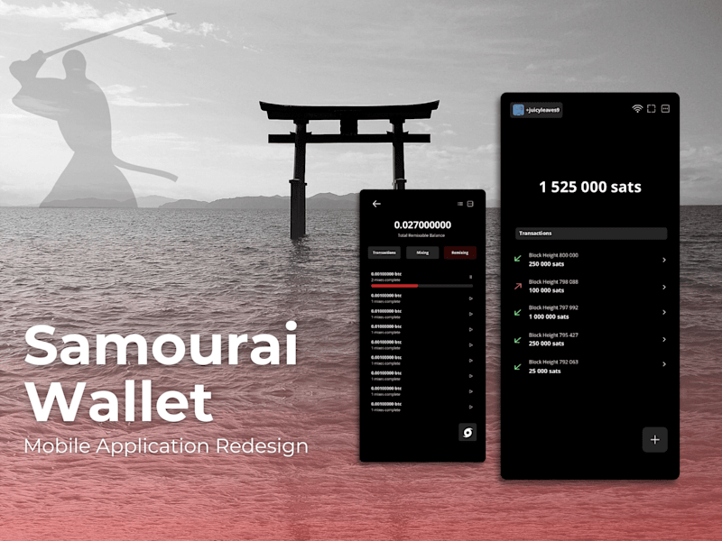 Cover image for Samourai Wallet - A Sovereign Bitcoin Wallet Redesigned