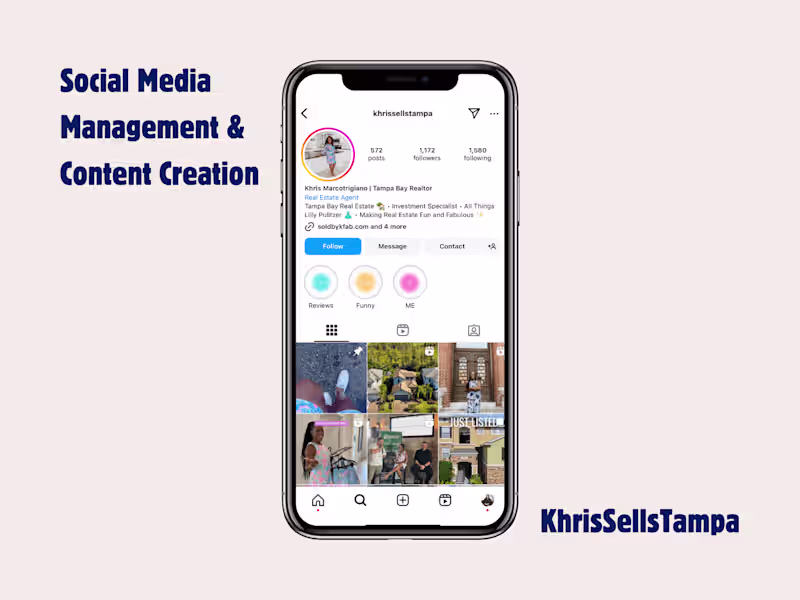 Cover image for Social Media Manager & Content Creator for local realtor 