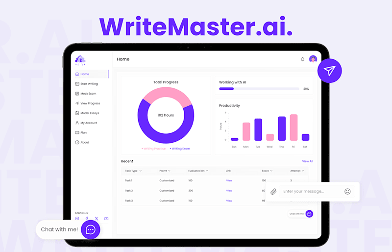 Cover image for WriteMaster.AI - AI Platform Design