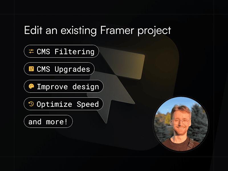 Cover image for Edit an existing Framer Project