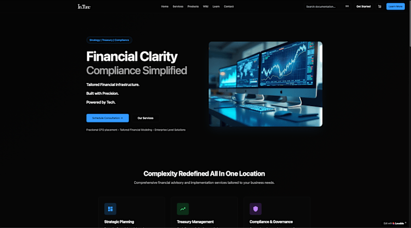 Cover image for Finance Portal Development for Treasury and Compliance