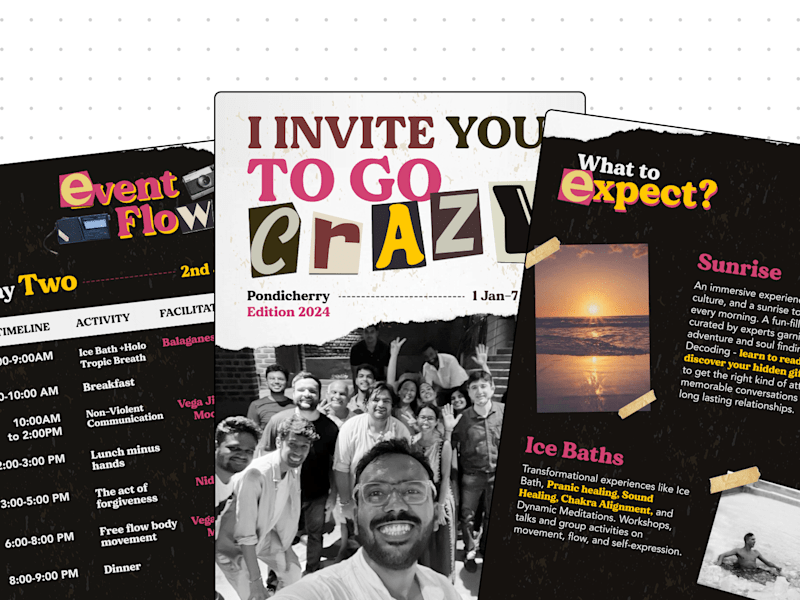 Cover image for Retreat Brochure Design for Nidvaya Gupta