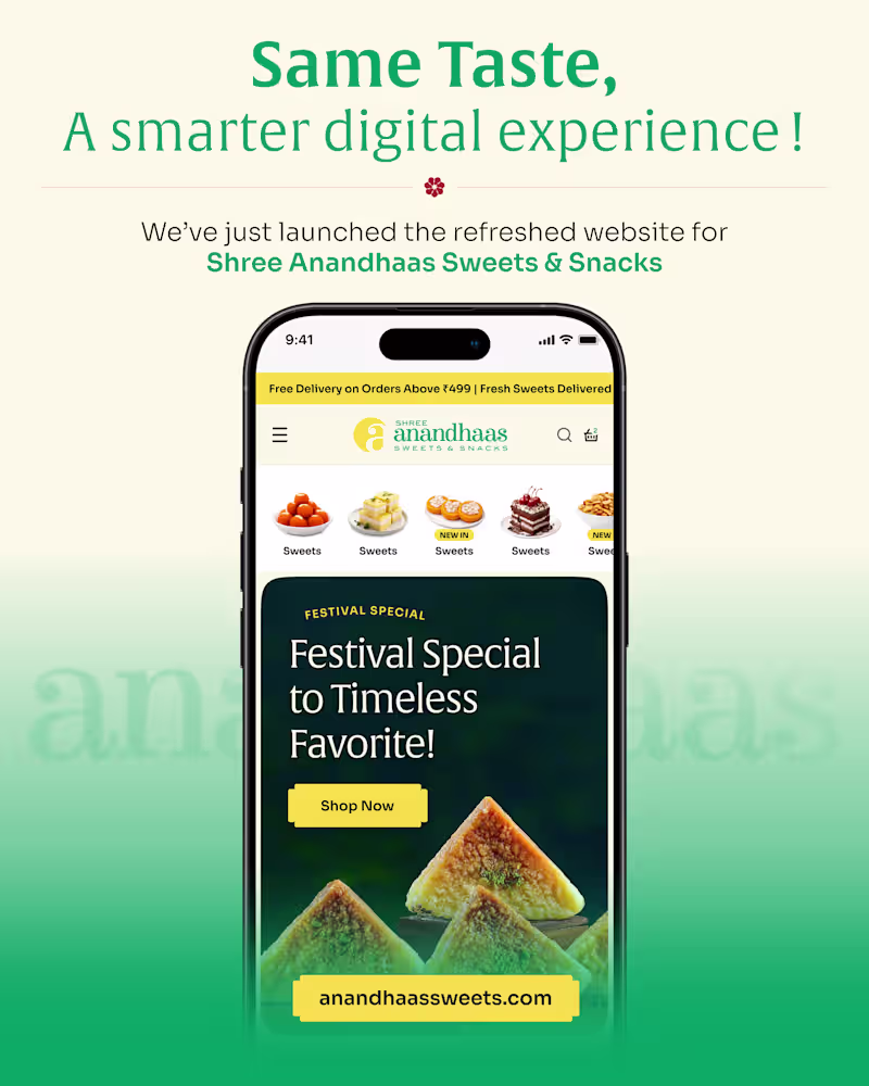 Cover image for From sweets to seamless UX.
Anandhaas