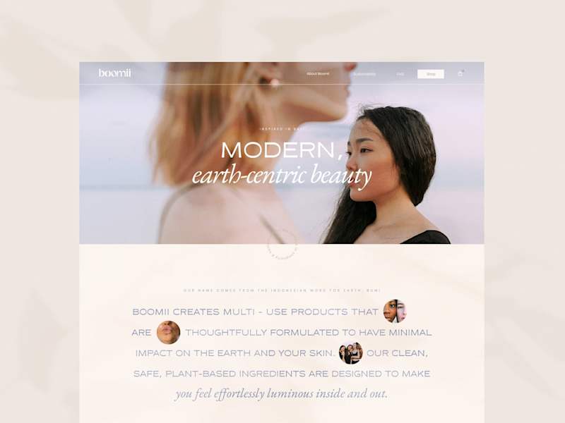 Cover image for Boomii Beauty Website Design