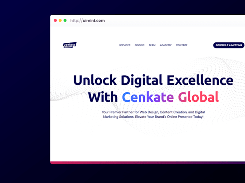 Cover image for Digital Agency - Cenkate Global Website