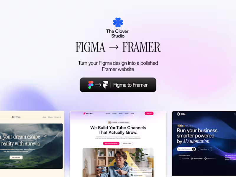 Cover image for Figma to Framer