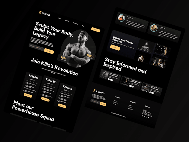 Cover image for Killofit | GYM Membership Website Design