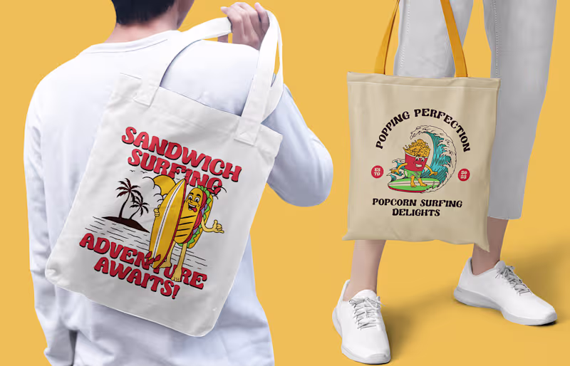 Cover image for Surfing Retro Characters