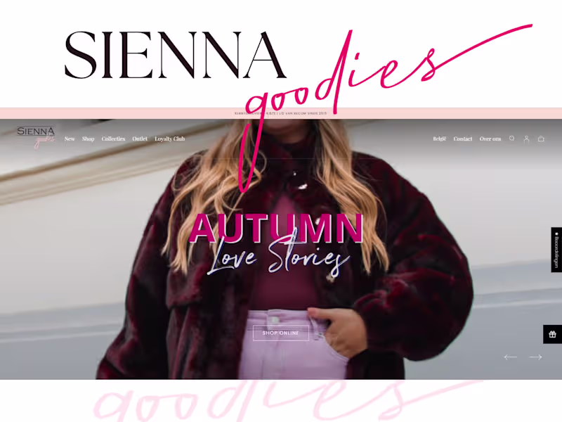Cover image for Sienna Goodies - the online fashion boutique uit Antwerpen