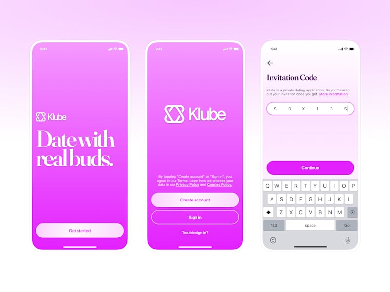 Cover image for Klube - Dating Mobile App Design