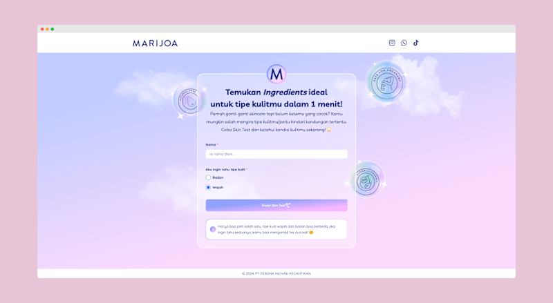Cover image for Marijoa Skin Test