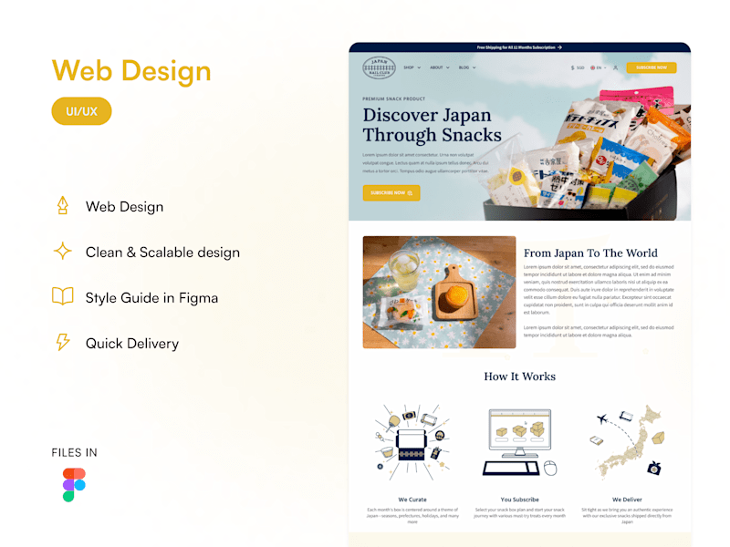 Cover image for 🎎 Web Design for JRL · Snacks Subscription Box