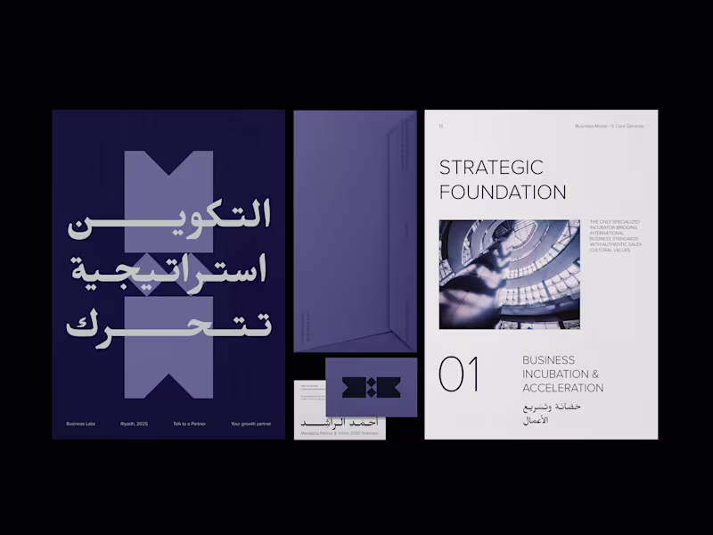 Cover image for Bilingual Brand Identity Design for Takwin Business Labs