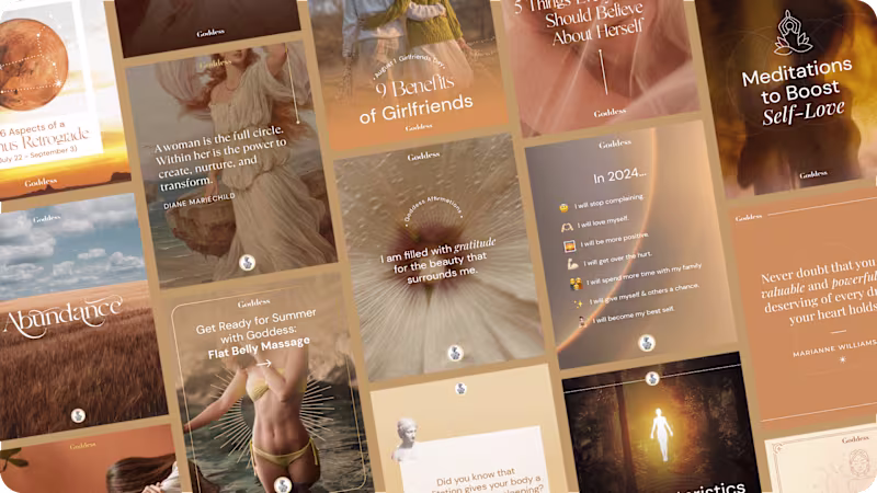 Cover image for GoddessApp · Social Content Design