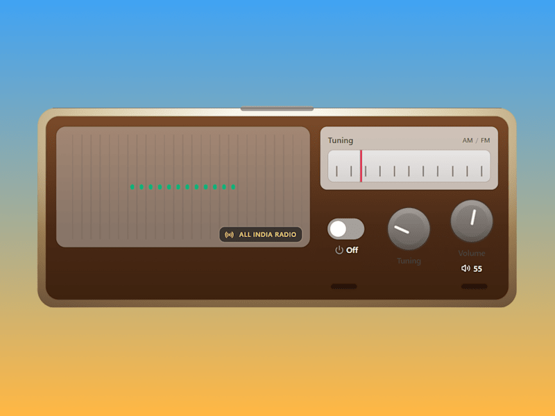 Cover image for Minimal Vintage Radio by Om Adhavan in MagicPath