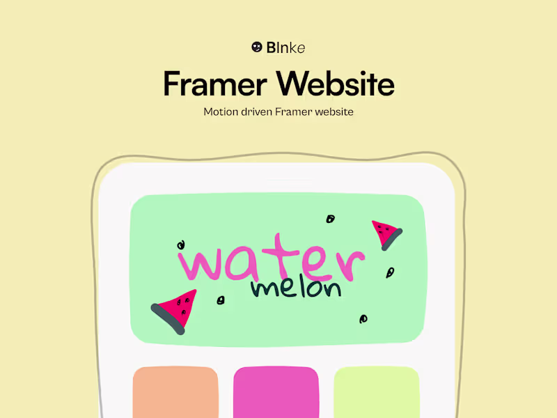 Cover image for Framer Website