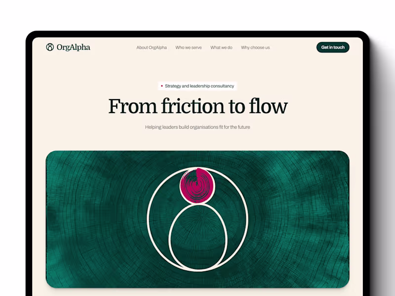 Cover image for OrgAlpha Website