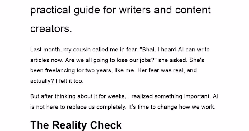 Cover image for Adapting to AI in Freelancing