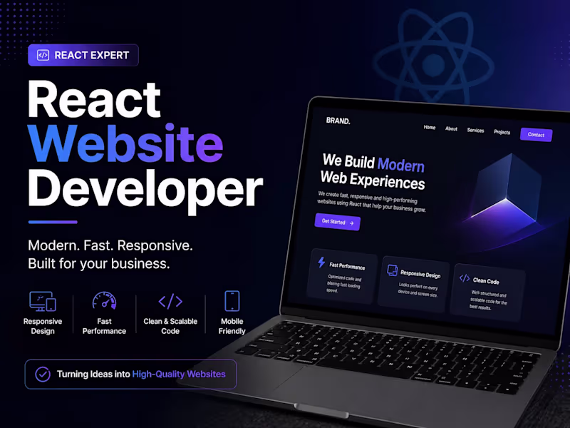 Cover image for React Website Development
