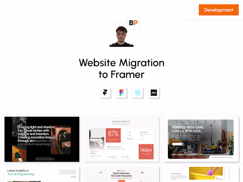 Cover image for Website Migration to Framer