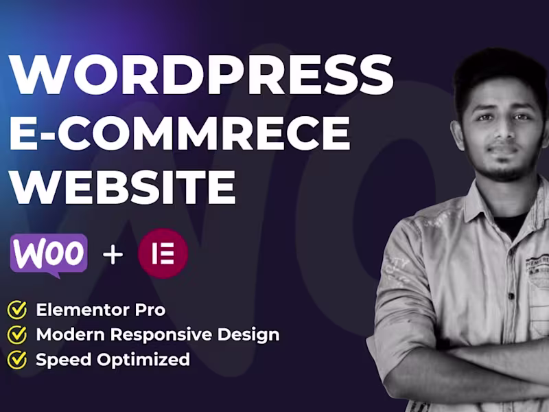 Cover image for Ecommerce website design & development with woocommerce