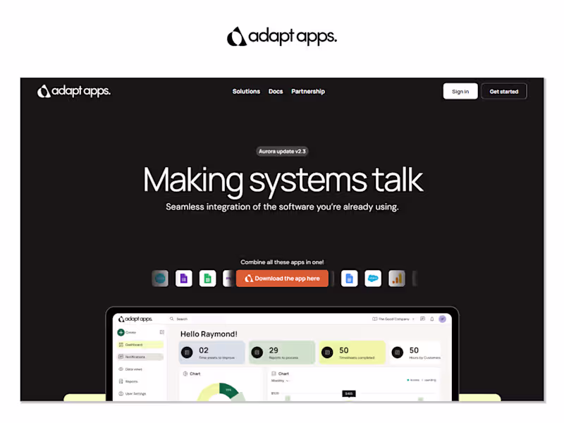 Cover image for Adapt Apps Framer Site Development
