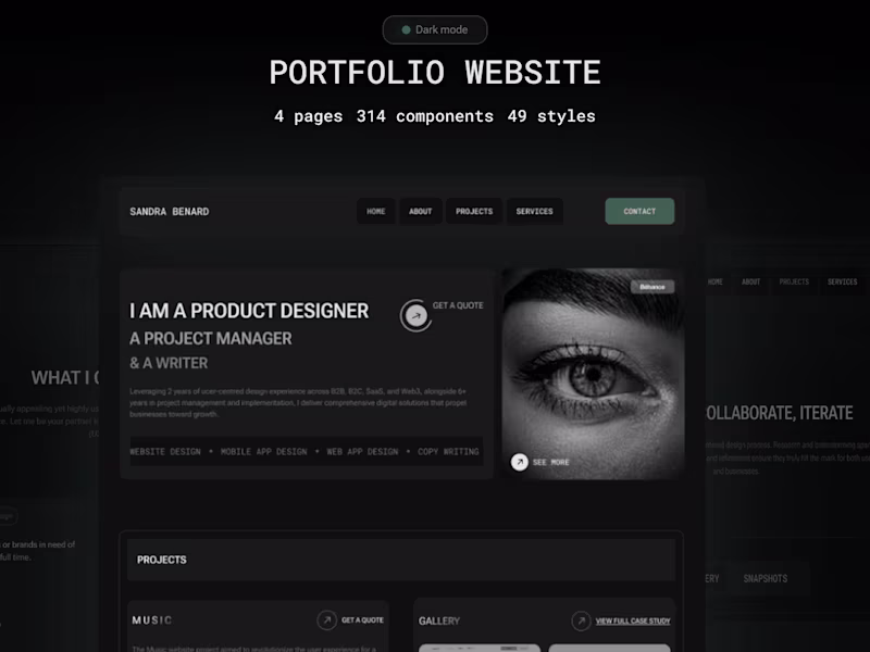 Cover image for Interactive Portfolio website