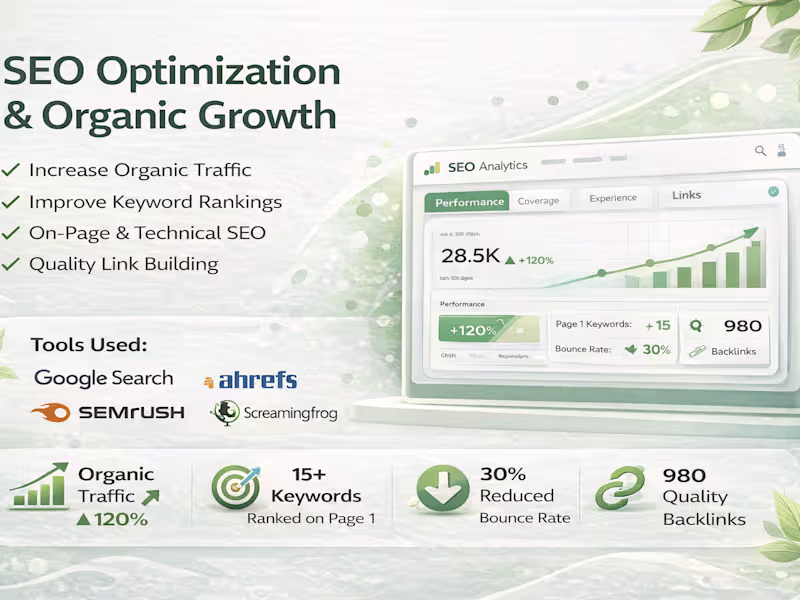 Cover image for SEO Optimization & Organic Growth