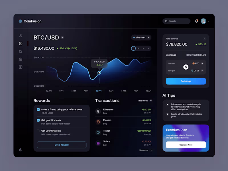 Cover image for Crypto Web App Design