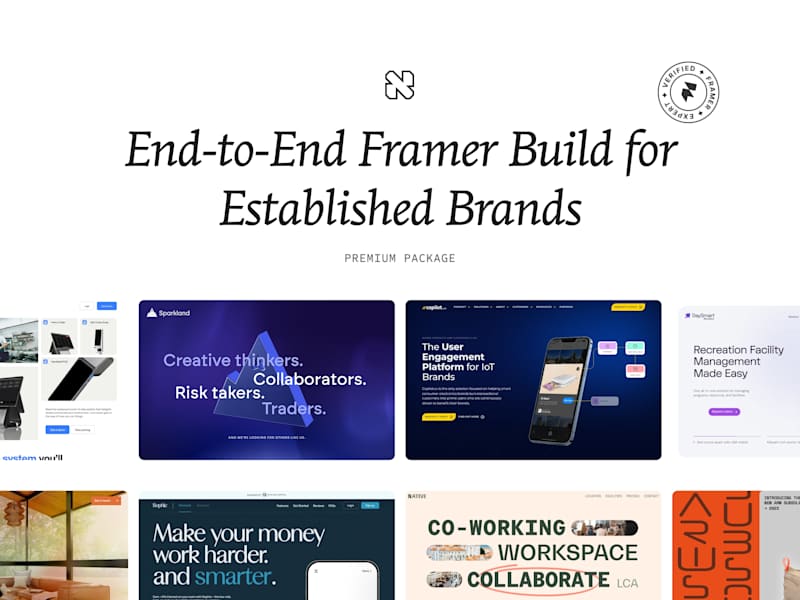 Cover image for End-to-End Framer Build for Established Brands