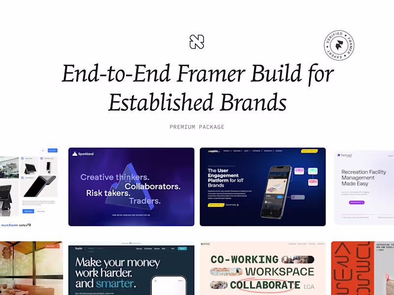 Cover image for End-to-End Framer Build for Established Brands