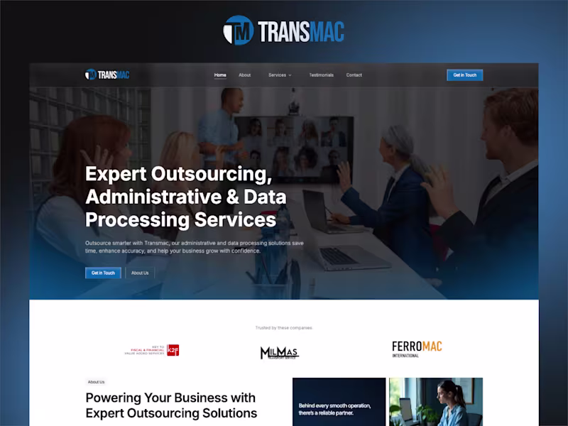 Cover image for Transmac Website Redesign