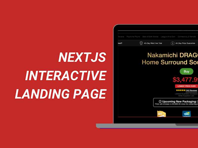 Cover image for Next JS Landing Page w/ Scroll Animations