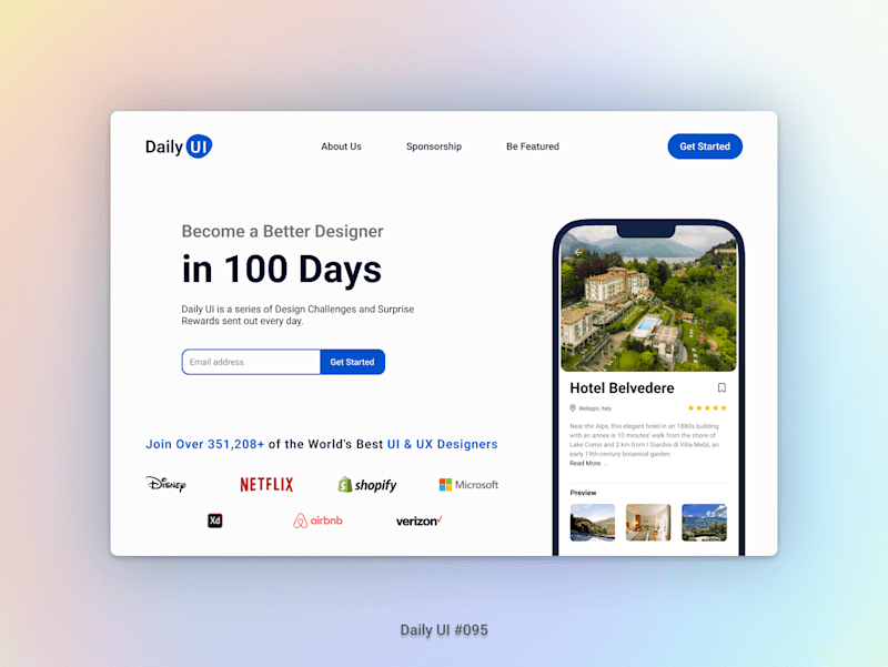 Cover image for Daily UI #100 :: Behance