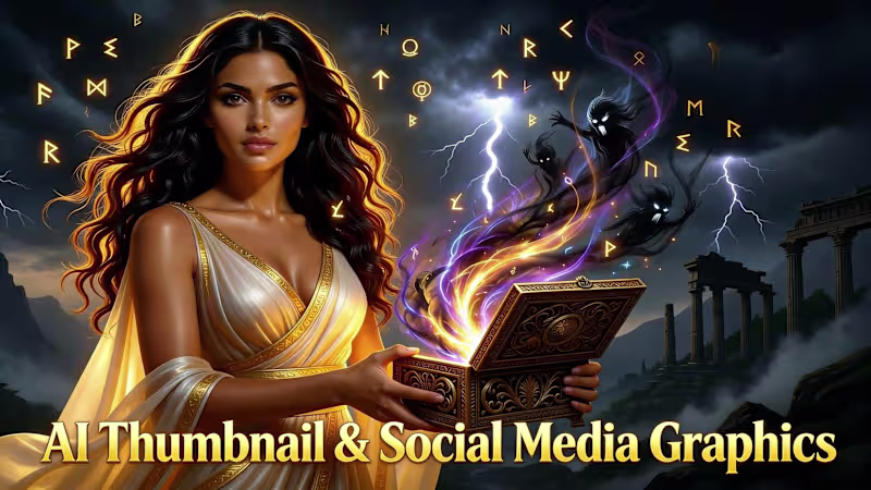 Cover image for Cinematic AI Thumbnails & Social Media Visual Design