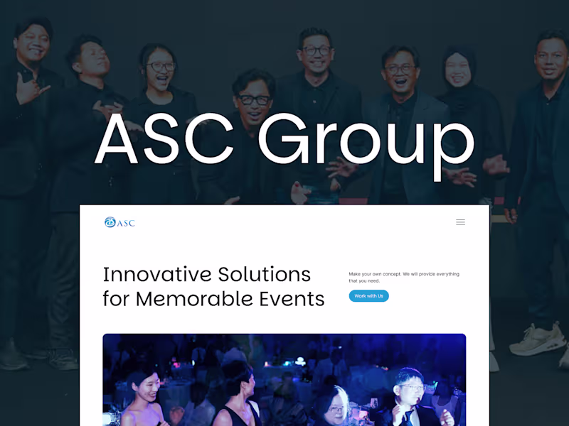 Cover image for Web Design & Development for ASC Group