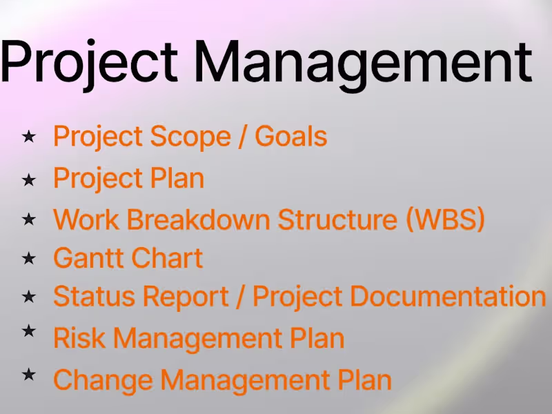 Cover image for Project Management