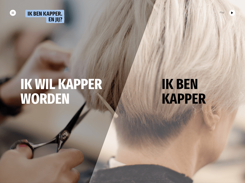 Cover image for Interactive Campaign Website for Hairdresser Platform