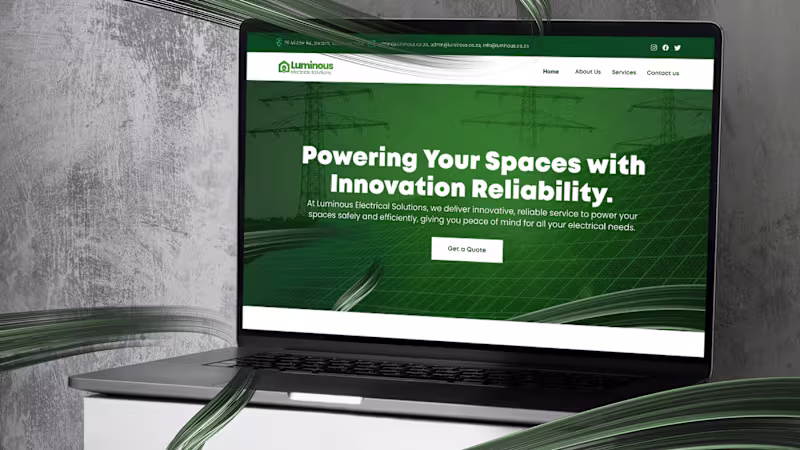 Cover image for Luminous Website UI/UX Design