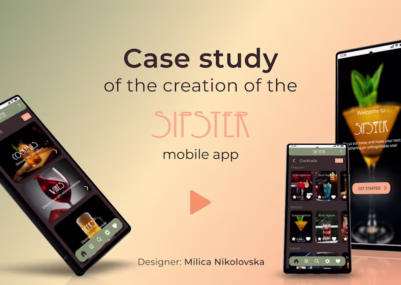 Cover image for Case study - Sipster mobile app