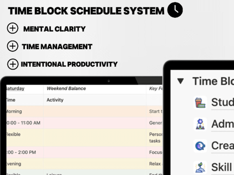 Cover image for Time Block Schedule System