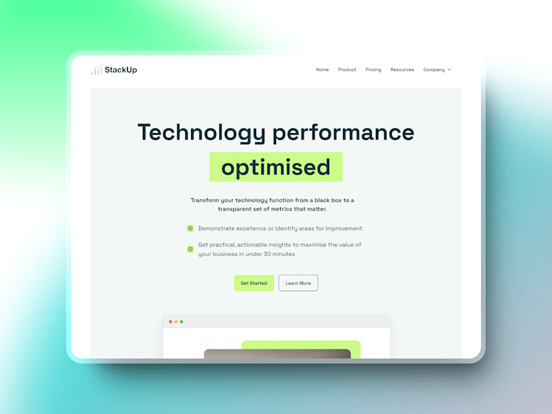 Cover image for StackUp: Framer design & development