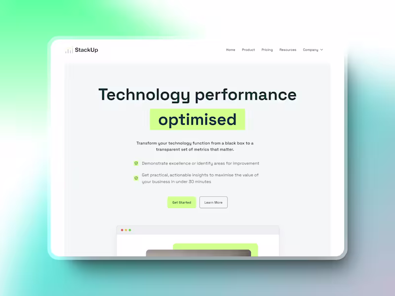 Cover image for StackUp: Framer design & development