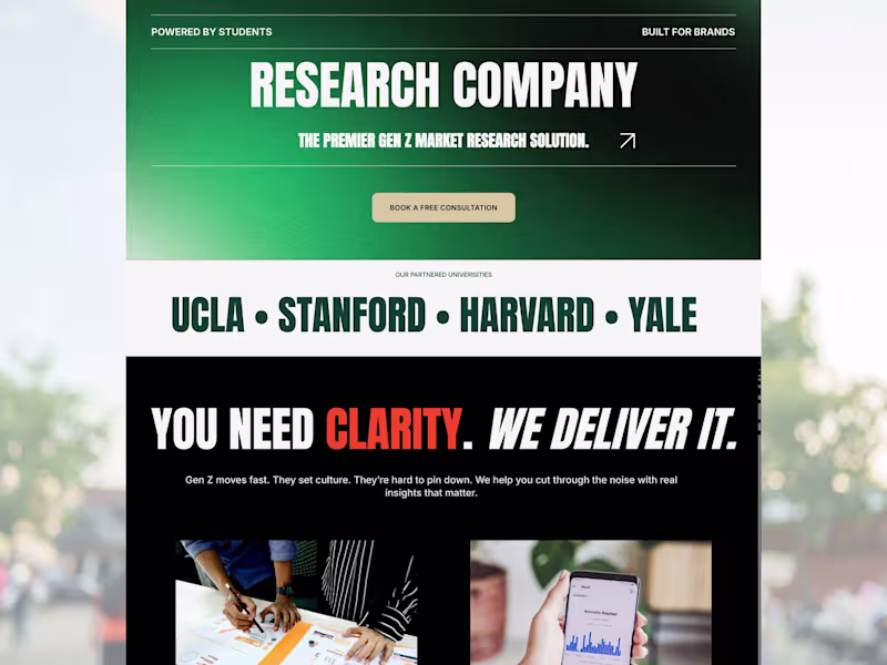 Cover image for Squarespace Web Design + Brand System for a Gen-Z Marketing ...