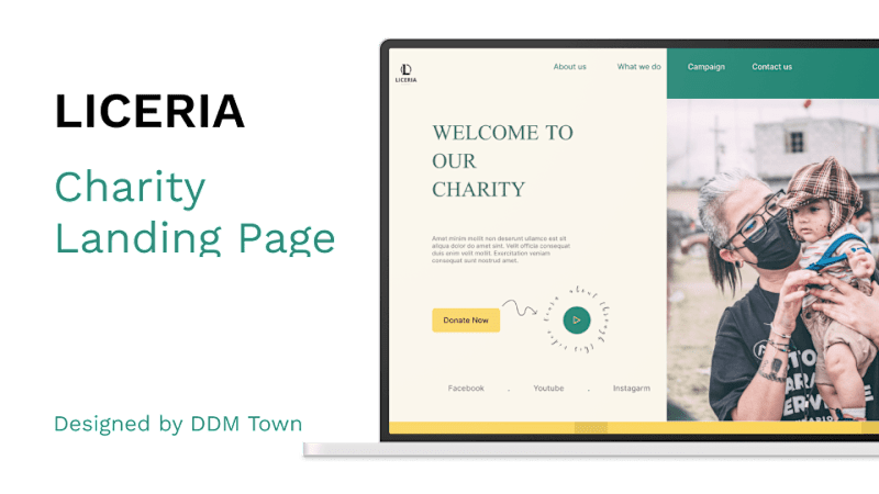 Cover image for LICERIA - Charity Landing Page