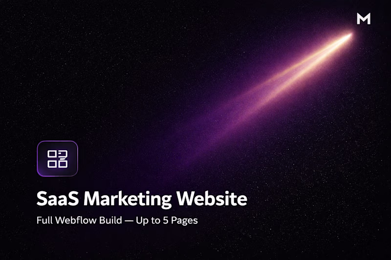 Cover image for B2B SaaS Marketing Website — Design & Webflow Build