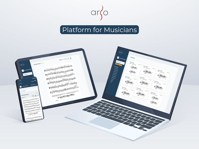 Cover image for Arcomusic - Platform keep teach violinists