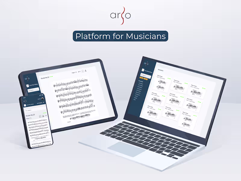 Cover image for Arcomusic - Platform keep teach violinists